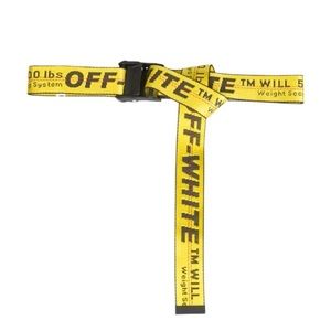 Off white industrial belt